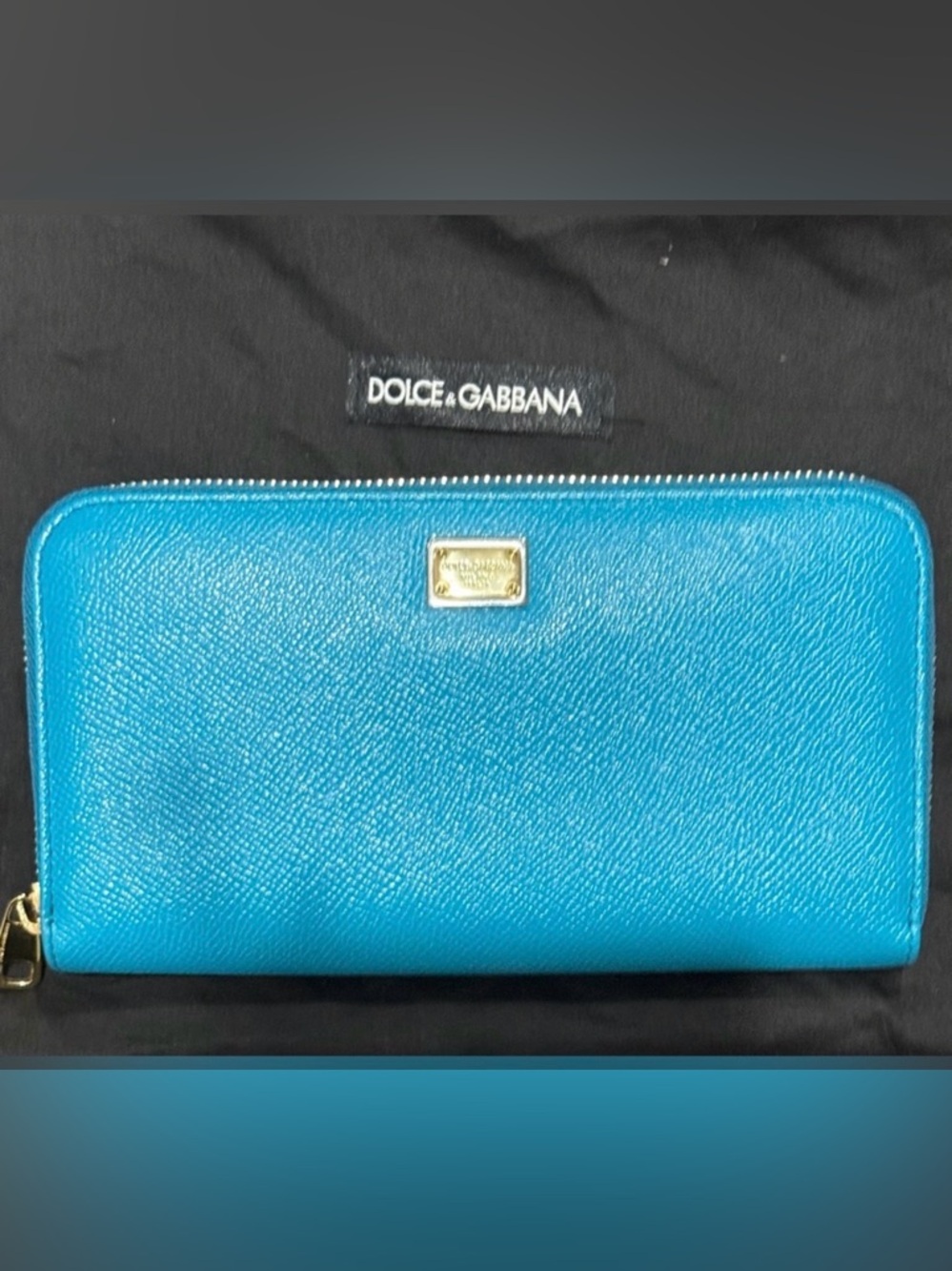 ❌❌sold❌❌Dolce & Gabbana Zip Around Wallet in Turquoise - Picture 3 of 14